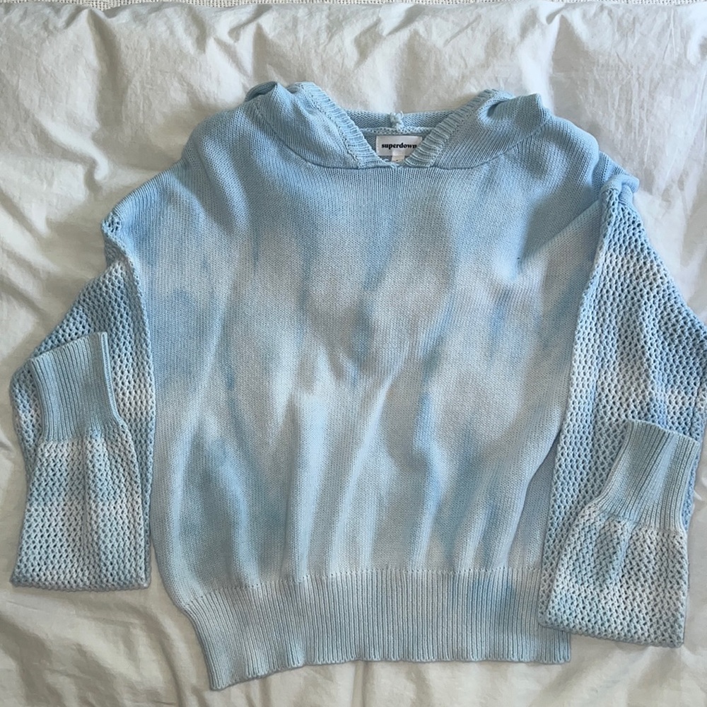 Hooded Crochet Sweater